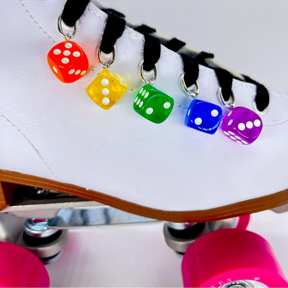 Dice charm   Roller skates shoelace charm